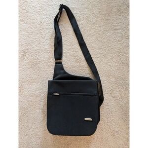 Travelon Anti-Theft Heritage Black Nylon Crossbody Tour Bag Purse Organizer